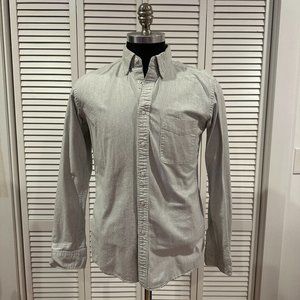 Uniqlo Men's Grey Button Down - Small